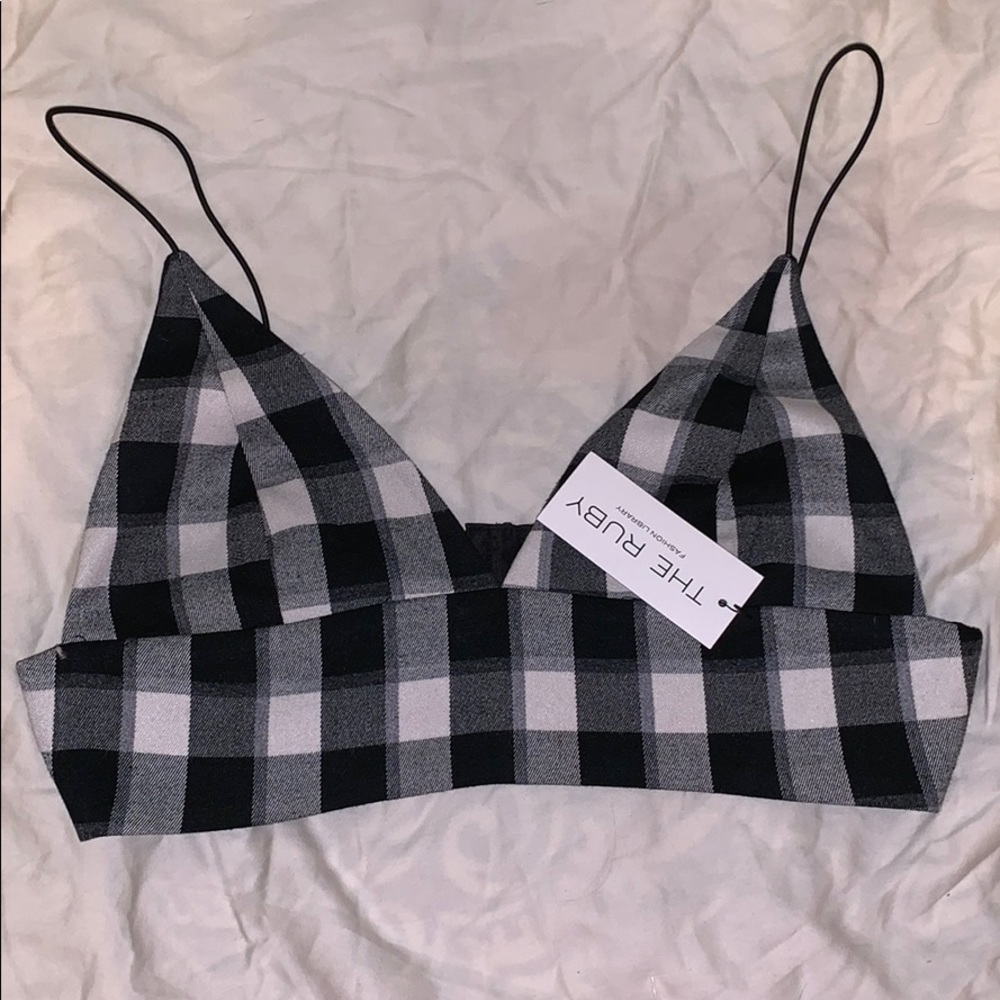 New with tags: Plaid Crop Top